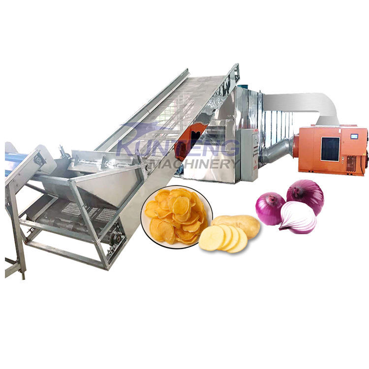 4 Layers Mesh Belt Potato Chips Cassava Dryer