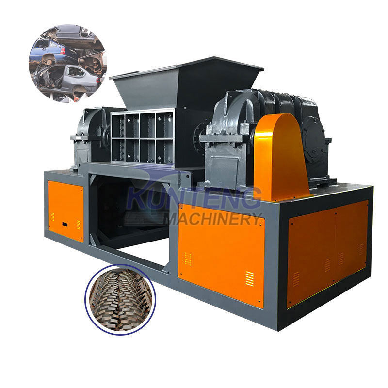 Hydraulic Car Crushing Machine Waste Plastic Crusher Machine Double Shaft Shredder