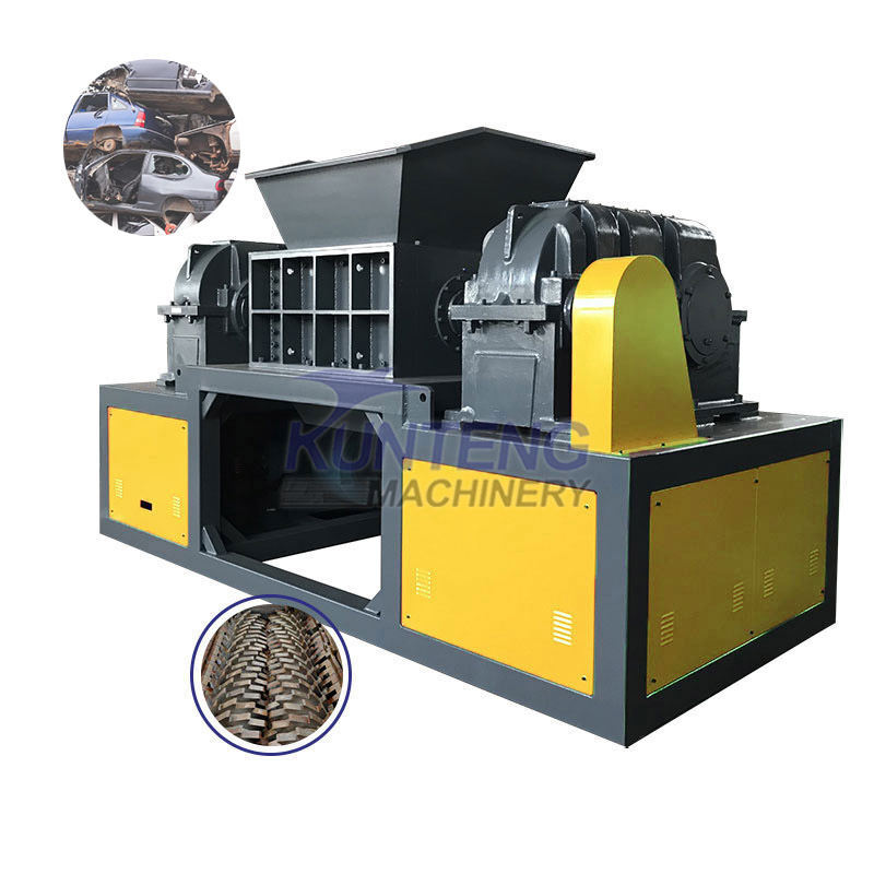 Twin Shaft Shredder Car Body Metal Shredder Machine