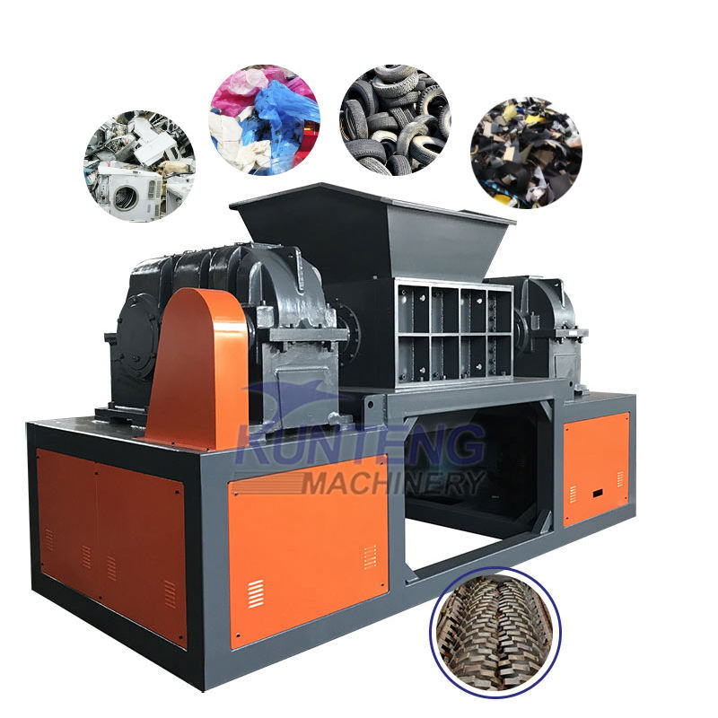 Plastic waste shredder household waste processing line garbage shredder scrap metal shredder