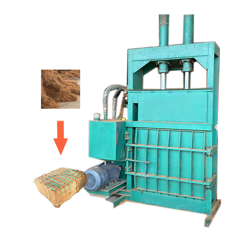 Hydraulic Coconut Palm Jute Fiber Press Baling Machine