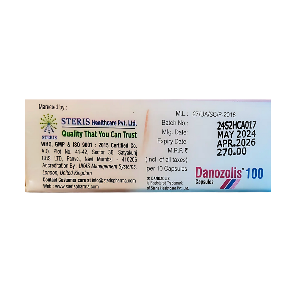 Danozolis 100 - Drug Type: General Medicines
