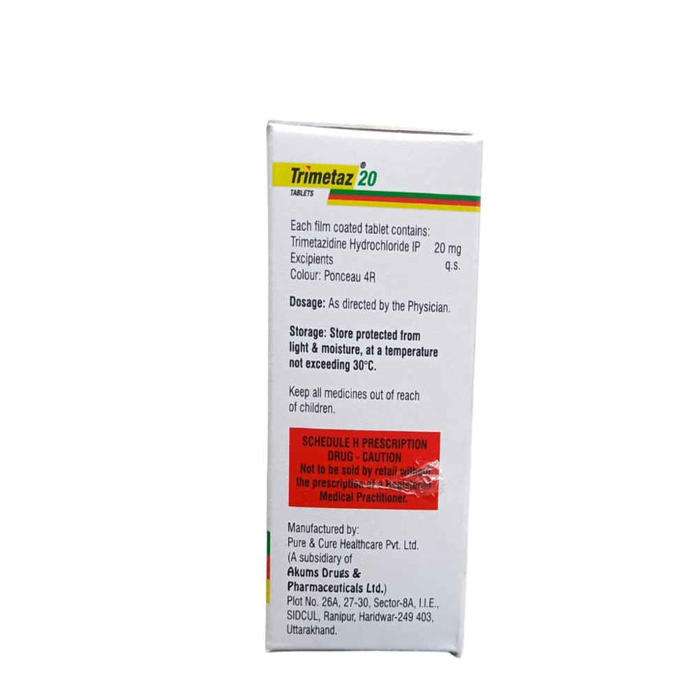 Tablets Trimetadizine Sr 20mg