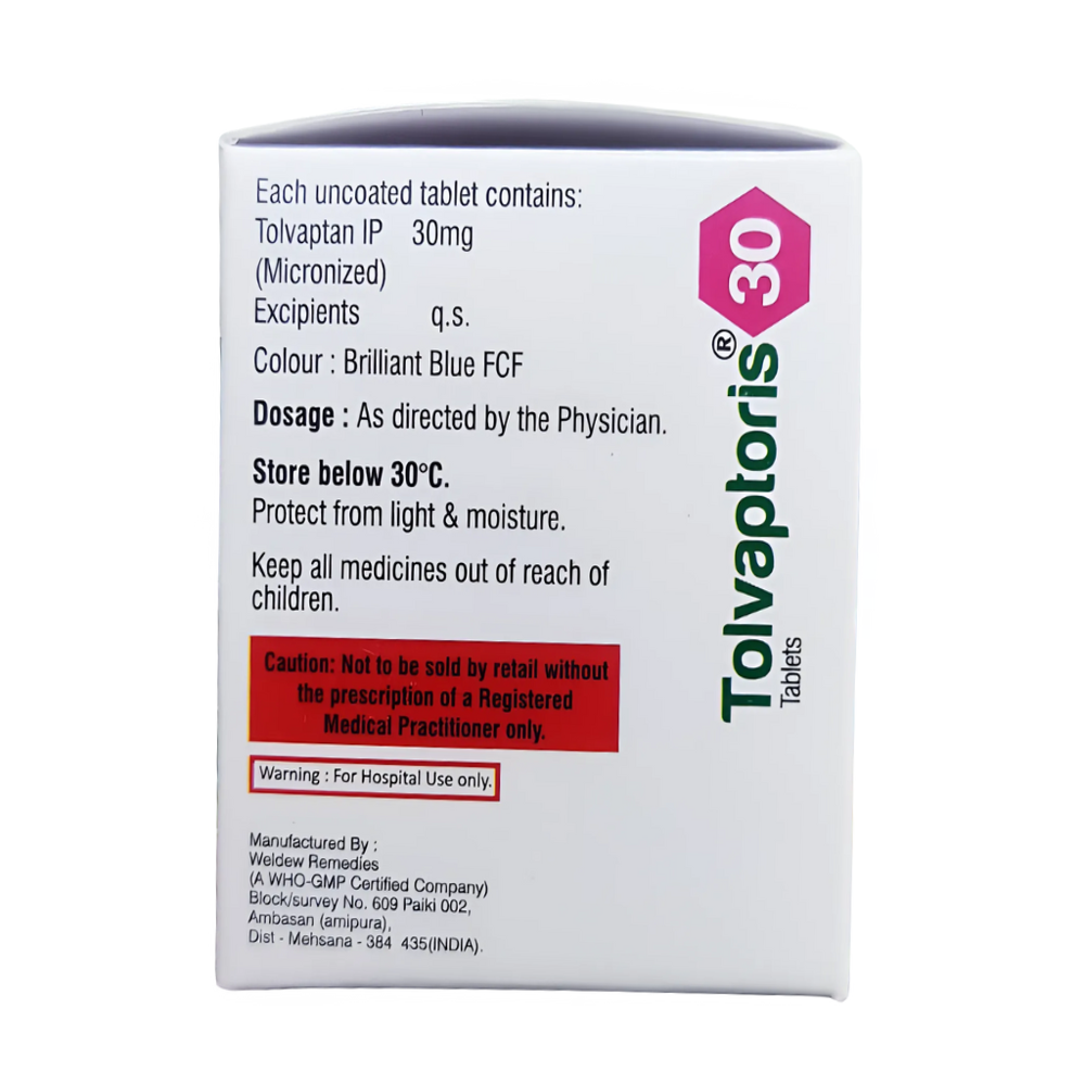 Tolvaptan 30 Mg - Drug Type: General Medicines