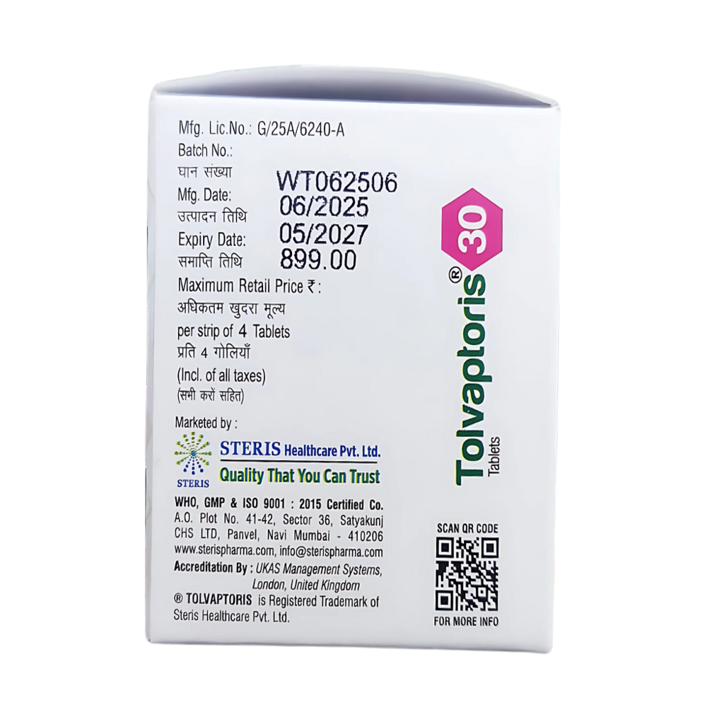 Tolvaptan 30 Mg - Drug Type: General Medicines