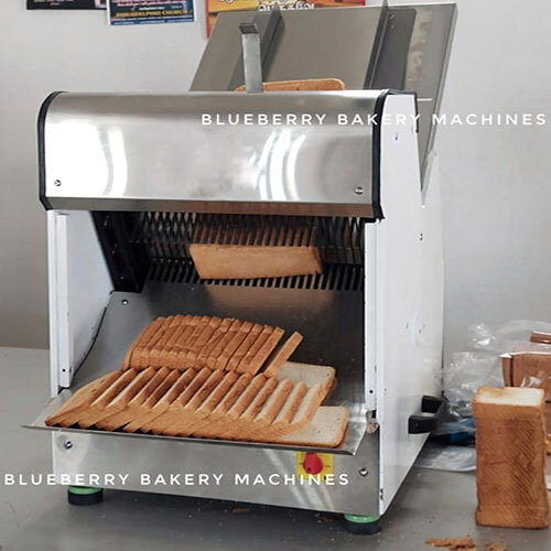 Bread Slicer - Stainless Steel, Silver Finish | Semi-automatic Design, 110-215v Power, Customizable Thickness, 1-year Warranty