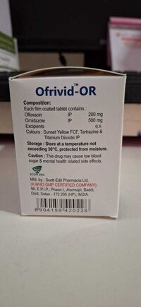 ORNIDAZOLE + OFLOXACIN TABLET