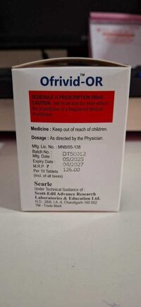 ORNIDAZOLE + OFLOXACIN TABLET