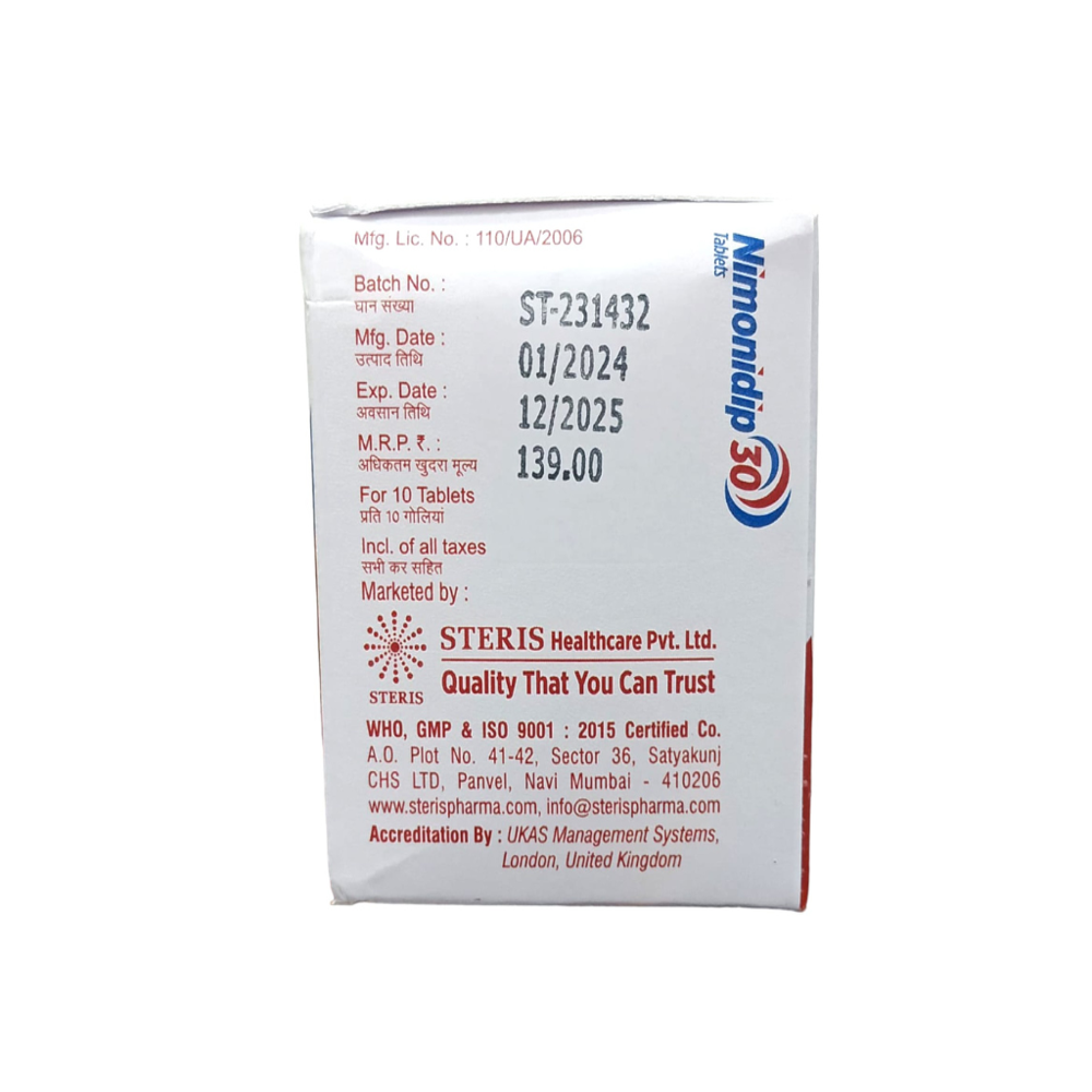 Nimodipine BP(30mg)