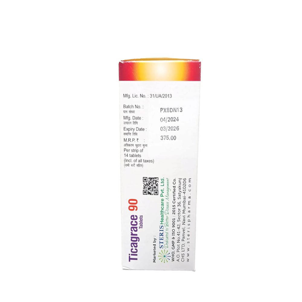 Ticagrelor 90 Mg - Drug Type: General Medicines
