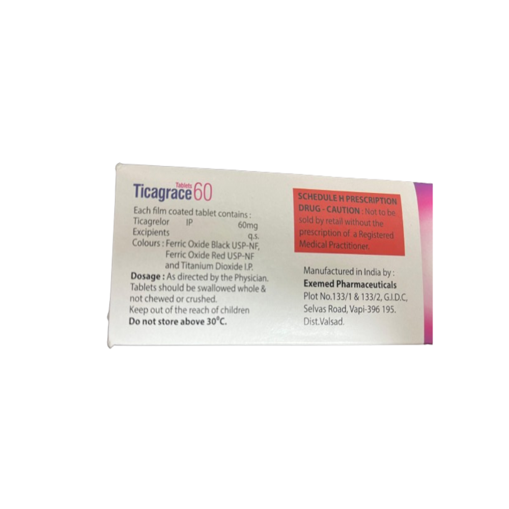 Ticagrelor (60mg) - Drug Type: General Medicines