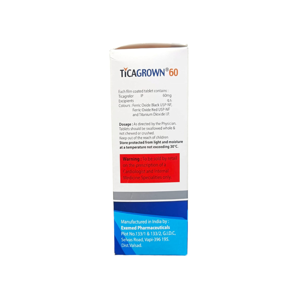 Ticagrelor (60mg) - Drug Type: General Medicines