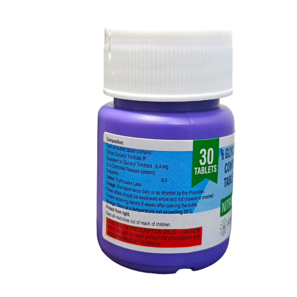 Nitroglycerin Sr (6.4mg) - Physical Form: Tablets