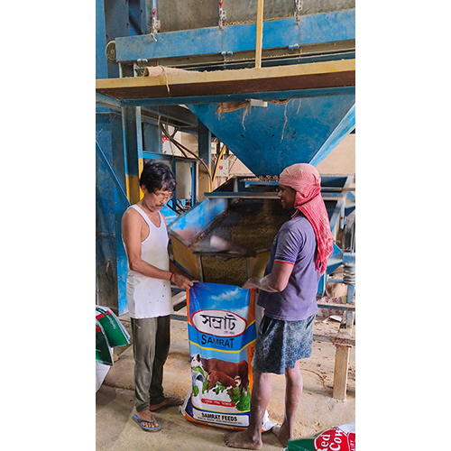 Cattle Feed Packaging Process - Color: Blue