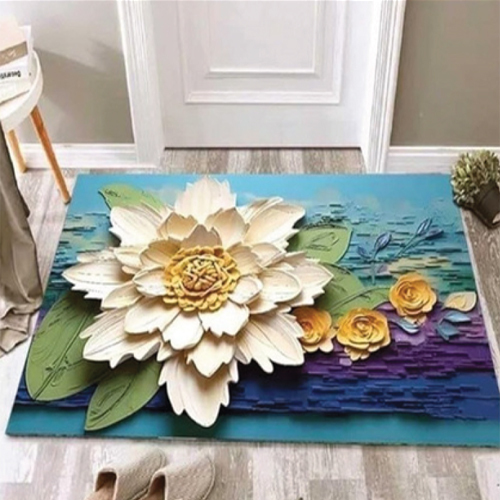 5D Print Door Mat - Color: Multicolor