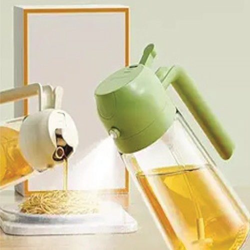 500Ml Oil Spray And Pouring Bottle - Shape: Round