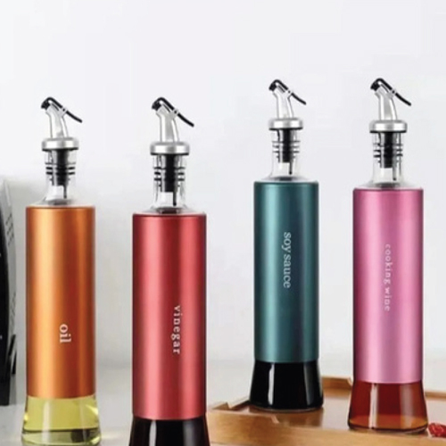 200Ml Oil Bottle With Stopper - Material: Steel