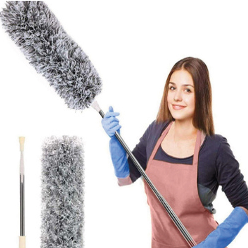 Long Handle Fan Feather Duster - Color: Black