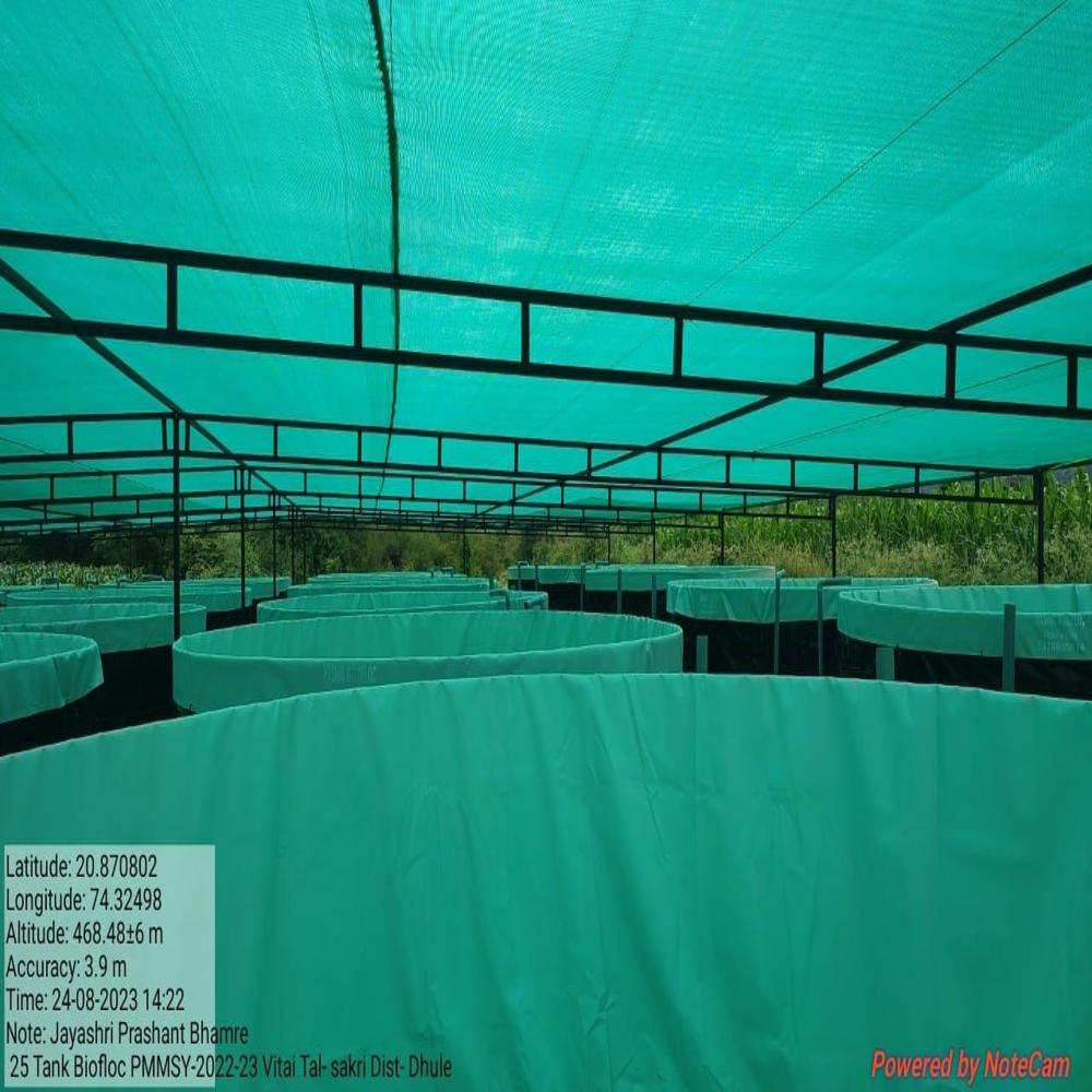 Biofloc Fish Farming Tank 9 diameter 850 GSM (50626 liter )
