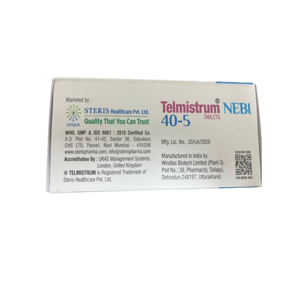 Telmisartan 40 mg & Nebivolol 5 mg