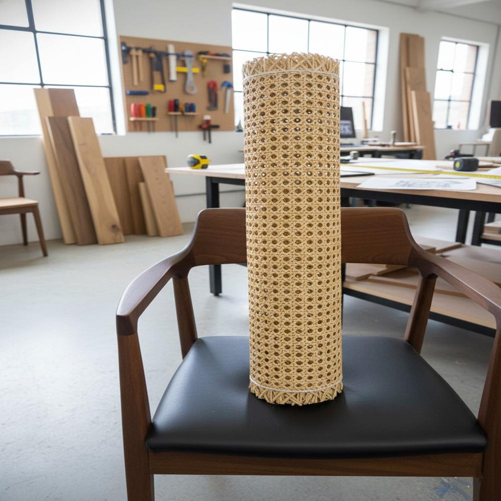 Rattan Cane Webbing Roll - Color: Natural Yellow