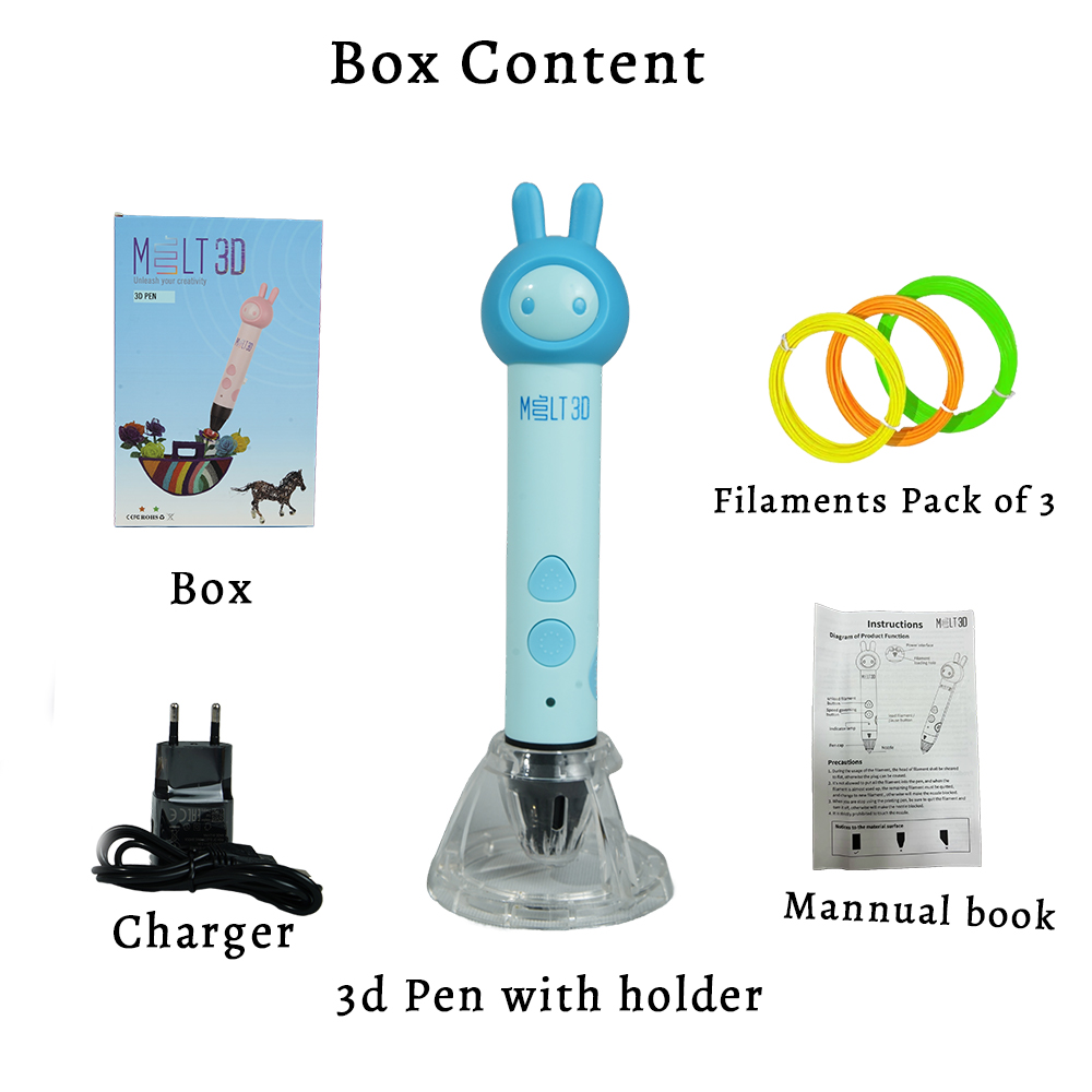 Melt3D The Crafter 3D Pen Inspire Kids Imagination with Bunny Designs