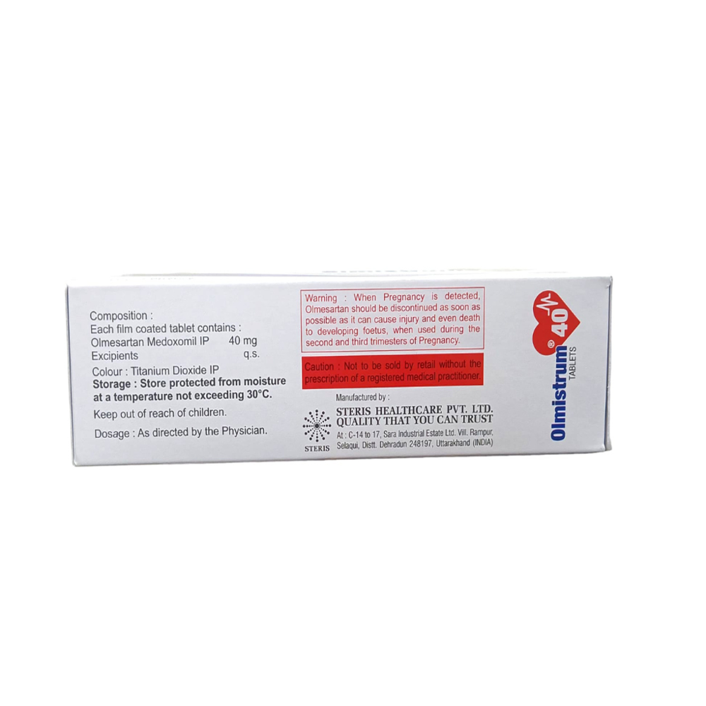 Olmesartan (40mg) - Drug Type: General Medicines