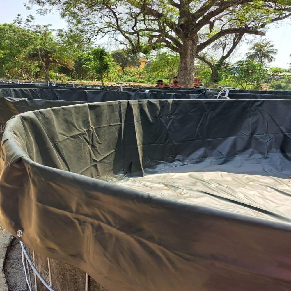 Biofloc Fish Farming Tank 10 Diametre 450 Gsm ( 62501 Liter ) - Color: Blue