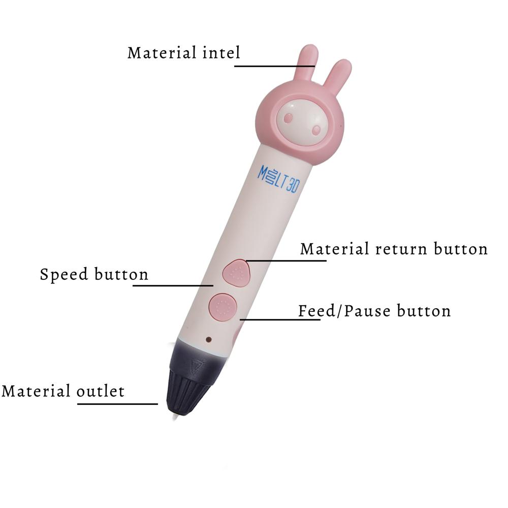 Melt3D The Crafter 3D Pen Inspire Kids Imagination with Bunny Designs