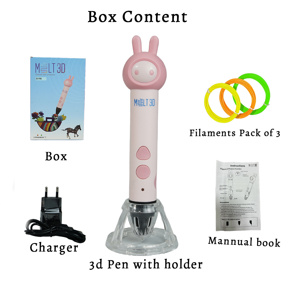 Melt3D The Crafter 3D Pen Inspire Kids Imagination with Bunny Designs