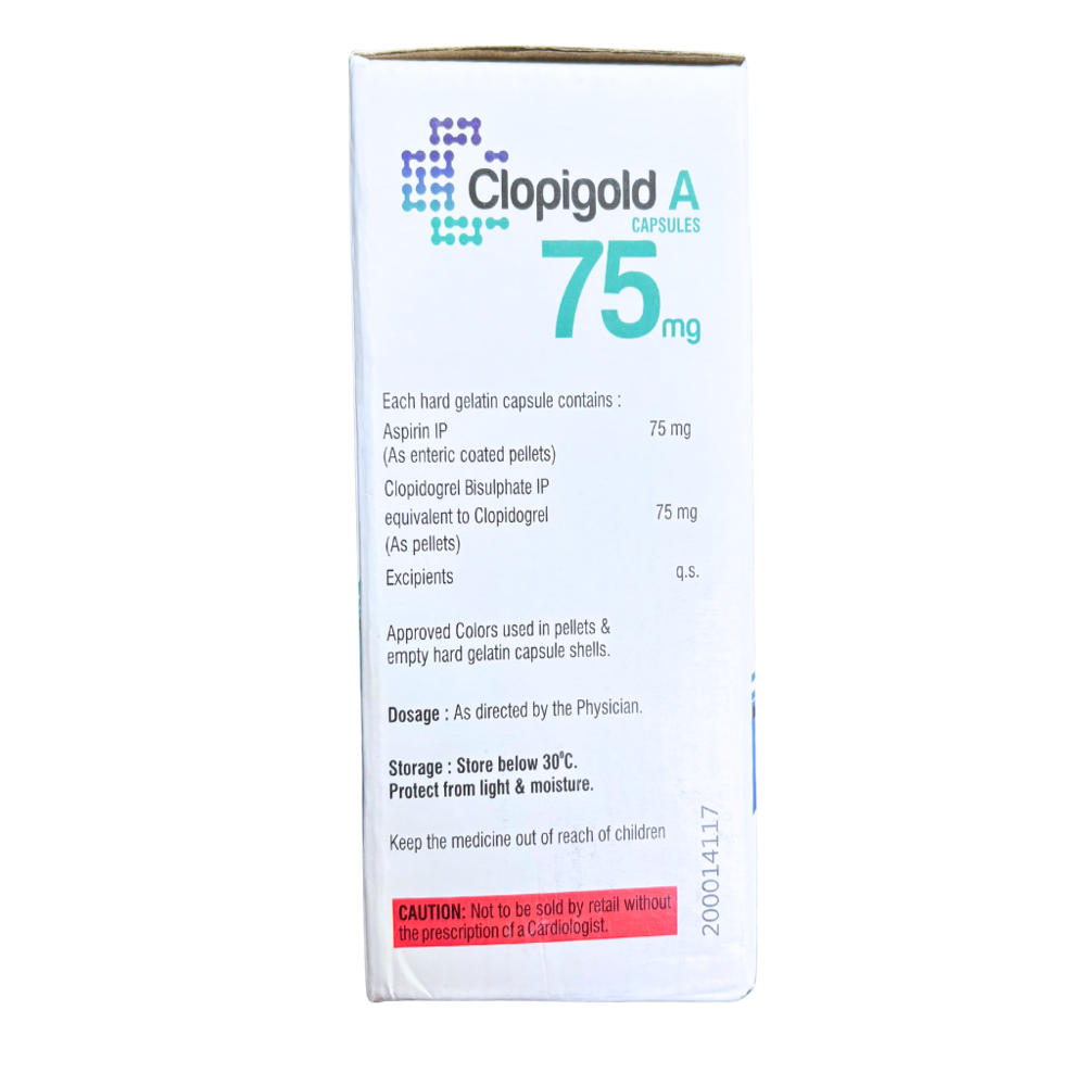 Aspirin & Clopidogrel 75mg