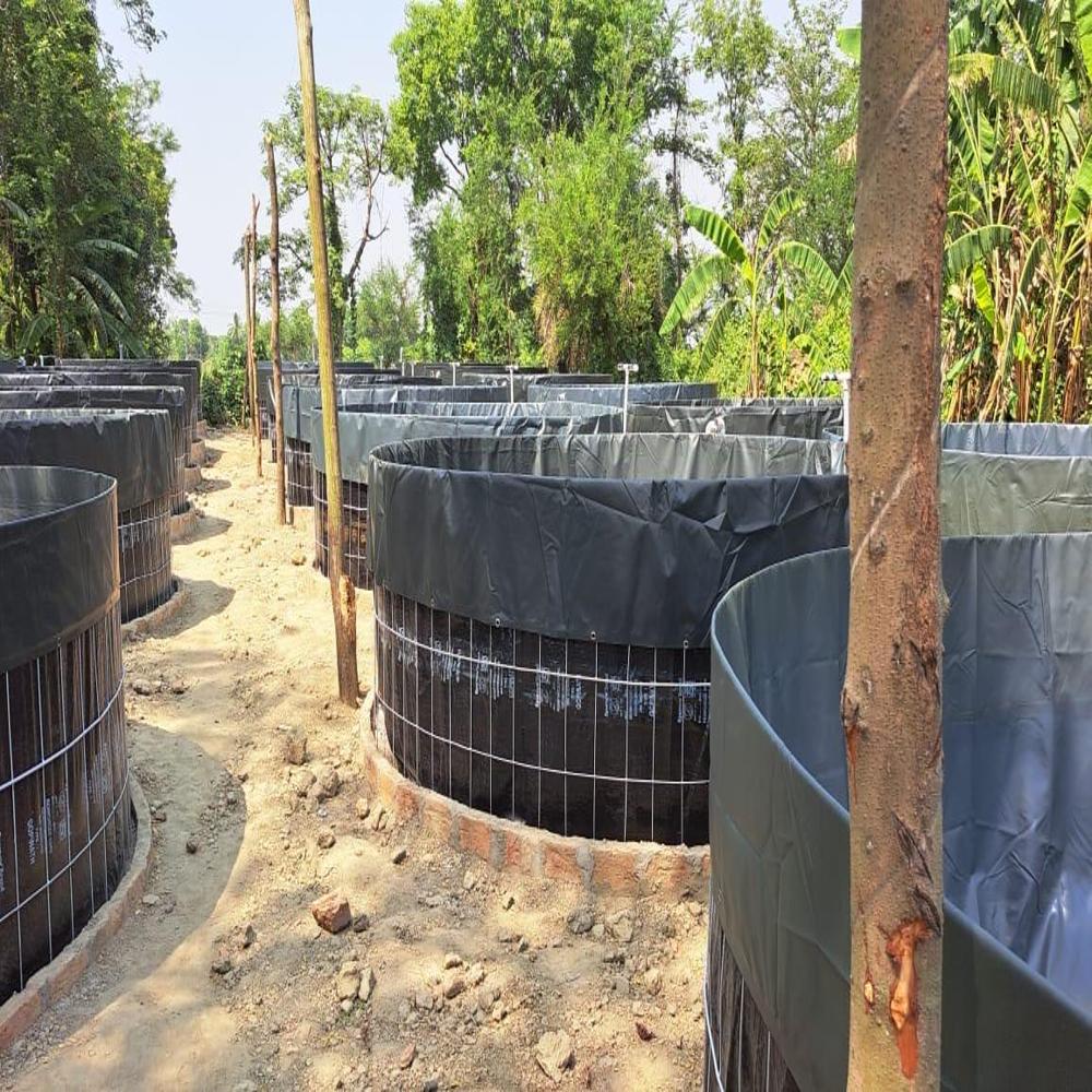 Biofloc Fish Farming Tank 10 Diameter 1350 Gsm ( 62501 Liter ) - Color: Black