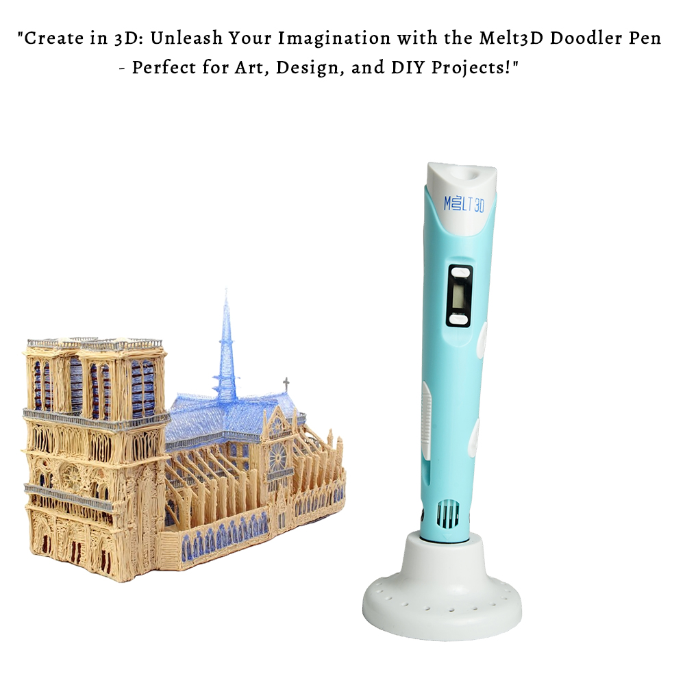 Melt3D The Doodler Smart 3D Drawing Pen for Kids and Adults Crafting Art and DIY Fun