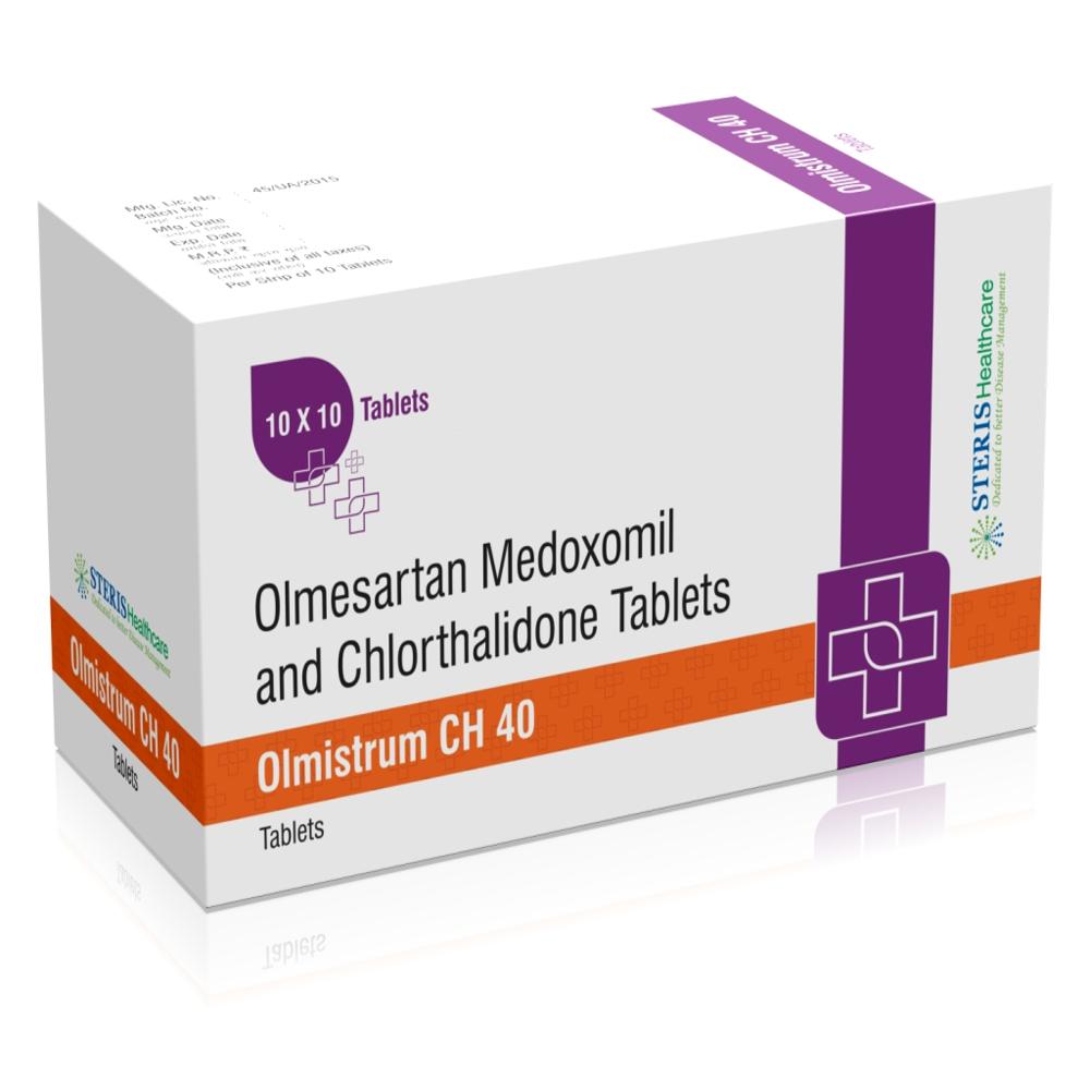 Olmesartan Medoxomil 40 mg and Chlorthalidone 12.5 mg