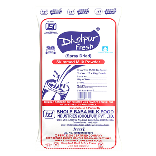 Dholpur Fresh Skimmed Milk Powder - Age Group: Adults