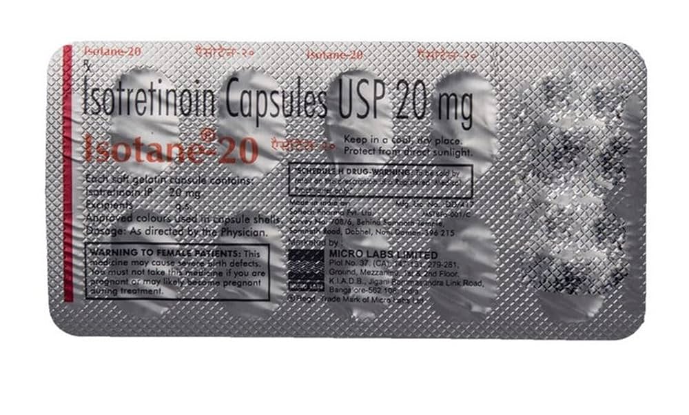 Isotane 20 Isotretinoin (20mg) Capsule