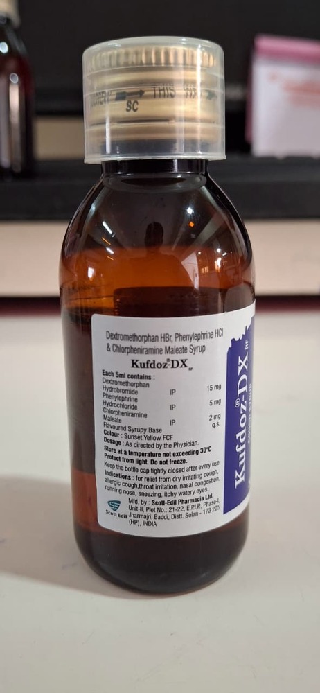 Dextromorphan +Phenylephrine Hcl + Chlorphniramine Maleate Syrup 50 Ml