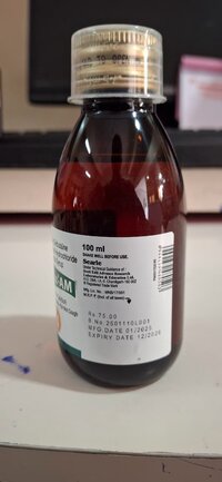 GUAIPHENESIN + TERBUTALINE SULPHATE + AMBROXOL HCL + MENTHOL SYP 100 ML
