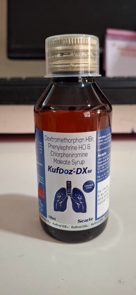 DEXTROMORPHAN HBR+ PHENYLEPHRINE HCL + CPM SYP 100 ML