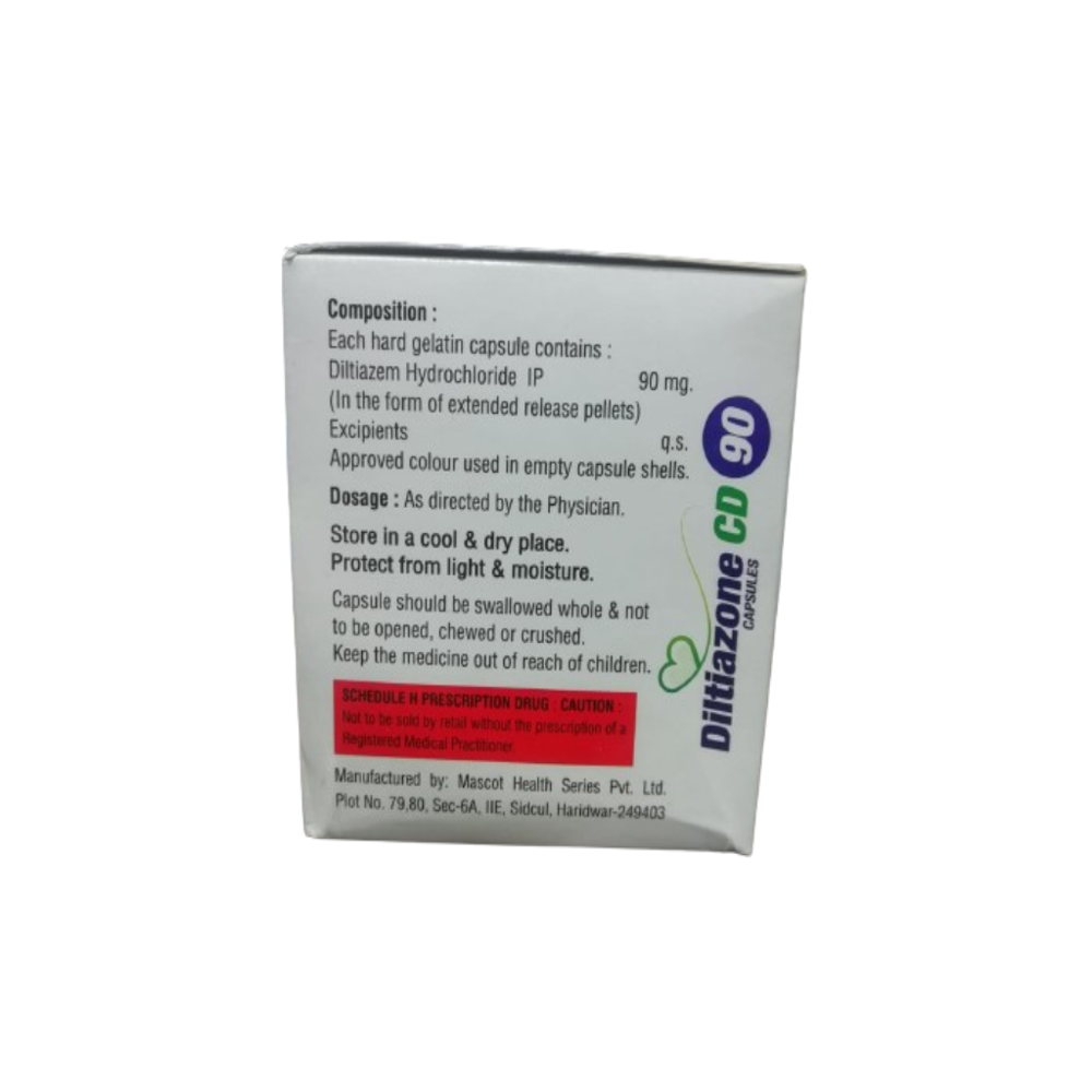 Diltiazem Hydrochloride Extended Release 90 mg