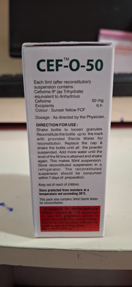 CEFIXIME ORAL SUSPENSION 50 MG SYRUP 30 ML