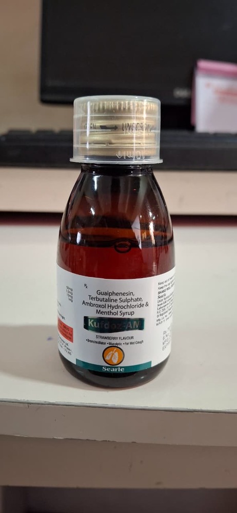 GUAIPHENESIN + TERBUTALINE SULPHATE + AMBROXOL HCL + MENTHOL SYP 60 ML