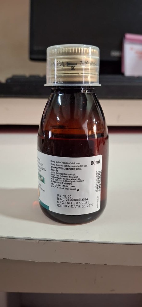 GUAIPHENESIN + TERBUTALINE SULPHATE + AMBROXOL HCL + MENTHOL SYP 60 ML