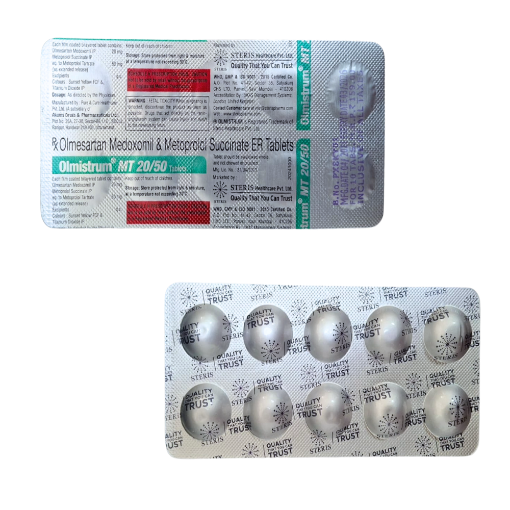 olmesartan and metoprolol