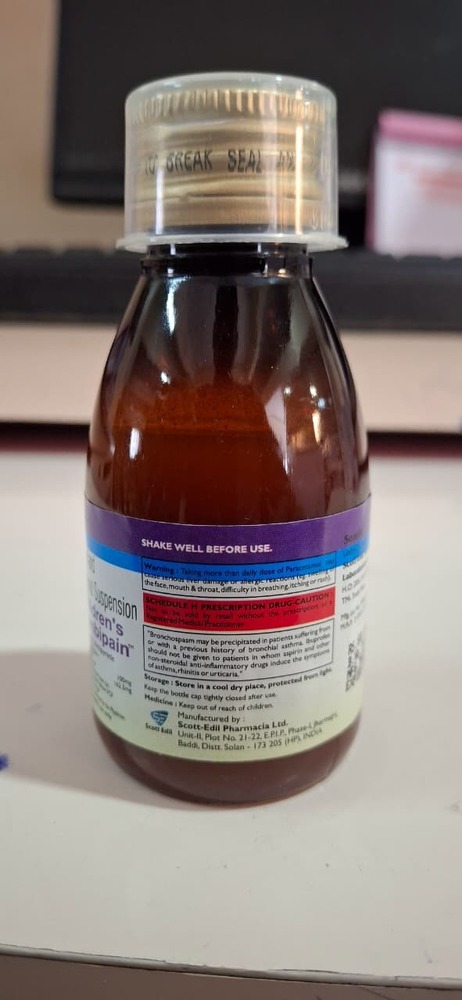 Ibuprofen + Paracetamol Syrup 60 Ml