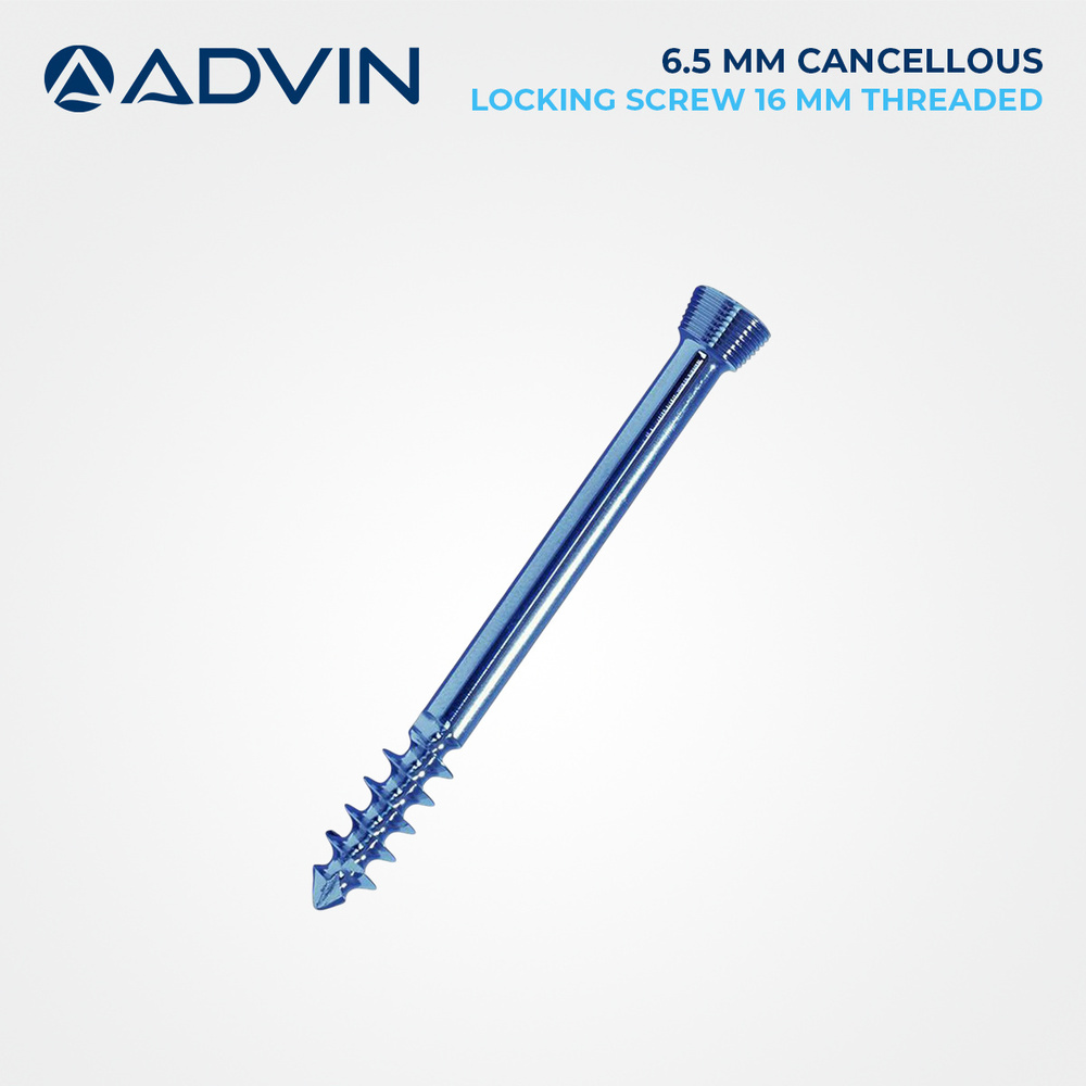 6.5mm Cancellous Locking Screw (16mm Threaded)