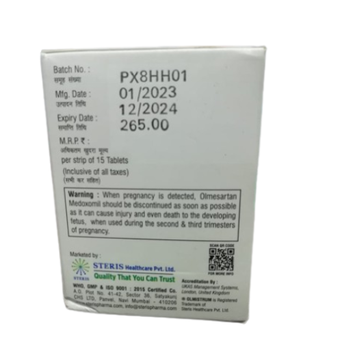 Olmesartan Medoxomil & hydrochlorothiazide Tablets IP