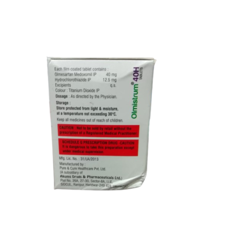 Olmesartan Medoxomil & hydrochlorothiazide Tablets IP