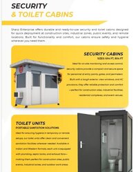 SECURITY & TOILET CABINS