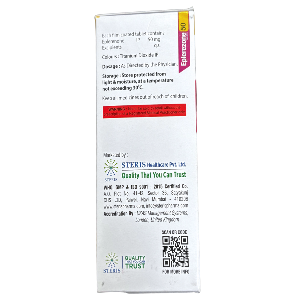 Eplerenone (50mg) - Drug Type: General Medicines
